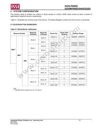 IS25WP080D-JKLE-TR Datasheet Page 12