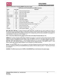 IS25WP080D-JKLE-TR Datasheet Page 19