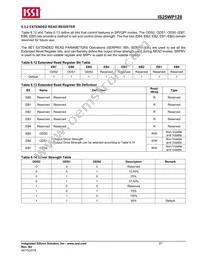 IS25WP128-RHLE-TR Datasheet Page 21