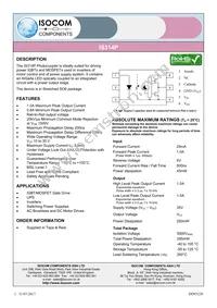 IS314P Datasheet Cover