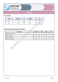 IS314P Datasheet Page 2