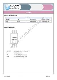 IS314W Datasheet Page 12