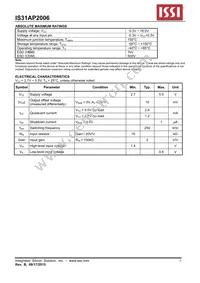 IS31AP2006-DLS2-TR Datasheet Page 5