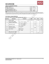 IS31AP2010B-UTLS2-TR Datasheet Page 4