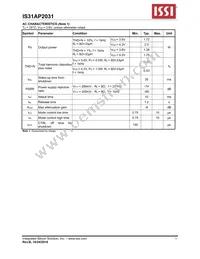 IS31AP2031-QFLS2-TR Datasheet Page 6