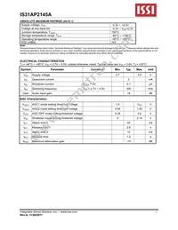 IS31AP2145A-UTLS2-TR Datasheet Page 5