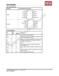 IS31AP4991-SLS2-TR Datasheet Page 3