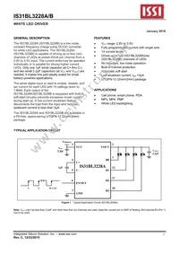 IS31BL3228B-UTLS2-TR Datasheet Cover