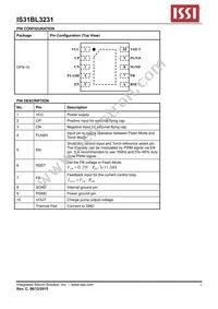IS31BL3231-DLS2-TR Datasheet Page 3