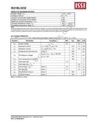 IS31BL3232-DLS2-TR Datasheet Page 5