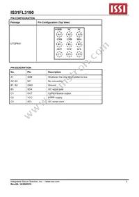 IS31FL3190-UTLS2-TR Datasheet Page 2