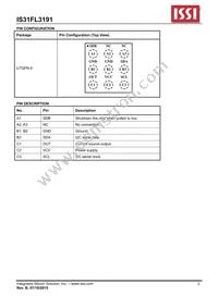 IS31FL3191-UTLS2-TR Datasheet Page 2