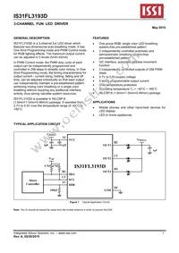 IS31FL3193D-CLS2-TR Datasheet Cover