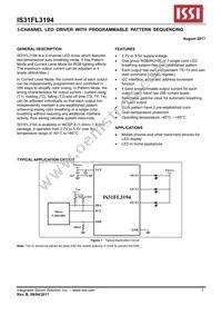 IS31FL3194-CLS2-TR Datasheet Cover