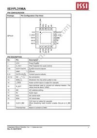 IS31FL3196A-QFLS2-TR Datasheet Page 3