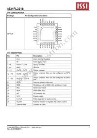 IS31FL3216-QFLS2-TR Datasheet Page 3
