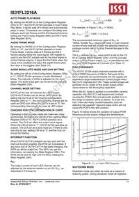 IS31FL3216A-QFLS2-TR Datasheet Page 14