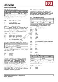 IS31FL3728-QFLS2-TR Datasheet Page 7