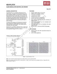 IS31FL3731-SALS2 Datasheet Cover