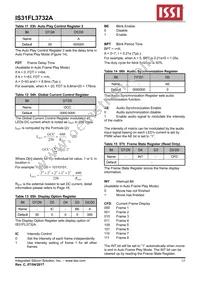 IS31FL3732A-QFLS2-TR Datasheet Page 15