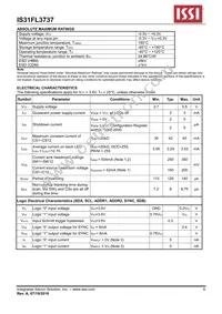 IS31FL3737-QFLS4-TR Datasheet Page 6