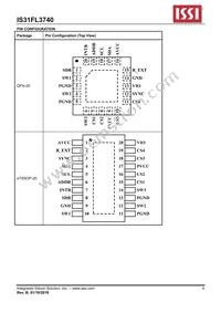IS31FL3740-QFSL4-TR Datasheet Page 4