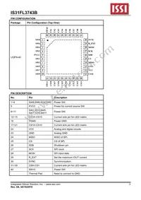 IS31FL3743B-QULS4-TR Datasheet Page 3