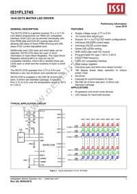 IS31FL3745-CLS4-TR Datasheet Cover