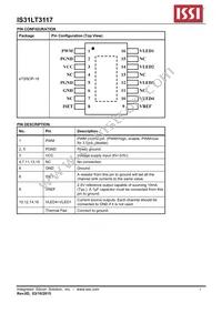 IS31LT3117-ZLS4 Datasheet Page 3