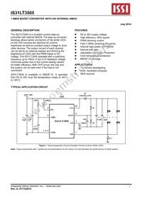 IS31LT3505-SLS2-TR Datasheet Cover