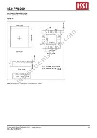 IS31PW8200-QFLS2-TR Datasheet Page 16