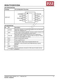 IS32LT3125A-GRLA3-TR Datasheet Page 3