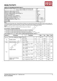 IS32LT3171-STLA3-TR Datasheet Page 4