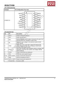 IS32LT3180-ZLA3-TR Datasheet Page 2