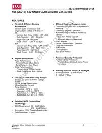 IS34MW01G164-BLI Datasheet Page 2