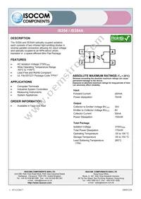 IS354 Datasheet Cover