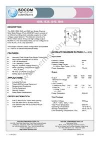 IS40SMT&R Datasheet Cover