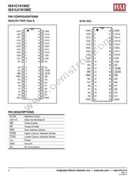 IS41LV16100C-50KLI-TR Datasheet Page 2