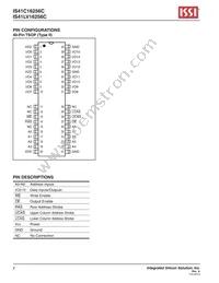 IS41LV16256C-35TLI-TR Datasheet Page 2