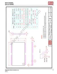 IS41LV16256C-35TLI-TR Datasheet Page 21