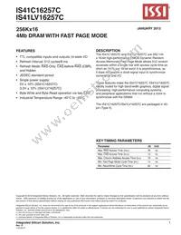 IS41LV16257C-35TLI-TR Datasheet Cover