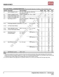 IS42S16100C1-7TLI-TR Datasheet Page 6