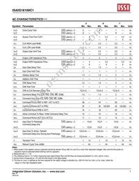 IS42S16100C1-7TLI-TR Datasheet Page 7