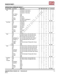 IS42S16100C1-7TLI-TR Datasheet Page 15