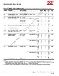IS42S16100E-7TLI-TR Datasheet Page 6