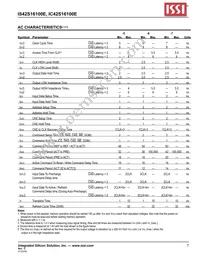 IS42S16100E-7TLI-TR Datasheet Page 7