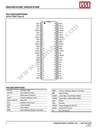 IS42S16100F-7TL-TR Datasheet Page 2