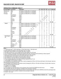 IS42S16100F-7TL-TR Datasheet Page 22