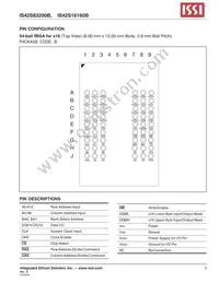 IS42S16160B-6BLI-TR Datasheet Page 5