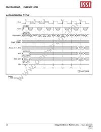 IS42S16160B-6BLI-TR Datasheet Page 22